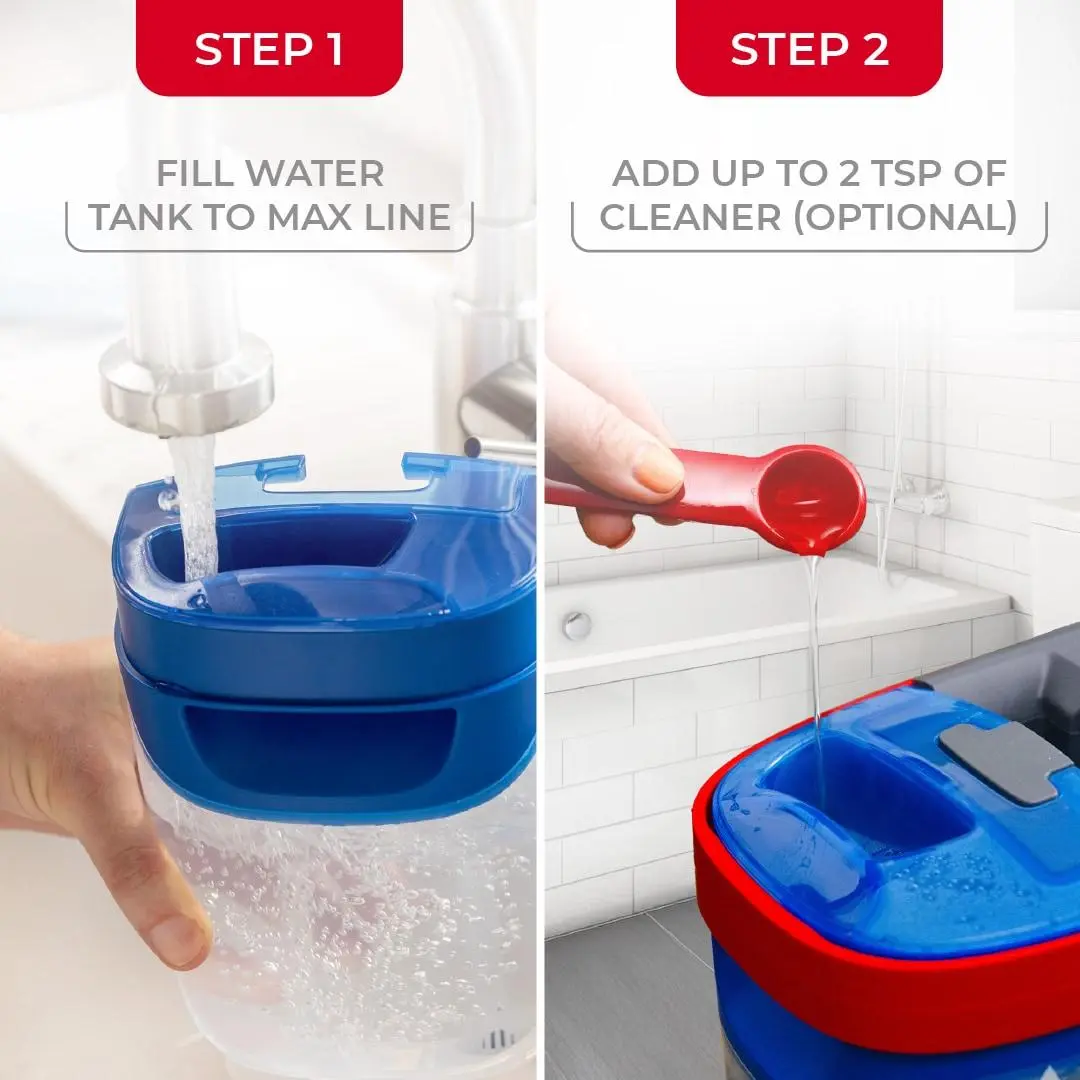 O-Cedar H2prO 2-Tank Wringing Chamber System Microfiber Sliding