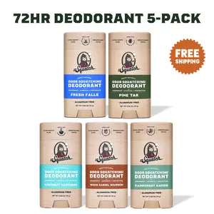 Deodorant 5-Pack - Dr. Squatch - Body Care For Men Deodorant 5-Pack - Dr. Squatch - Body Care For Men