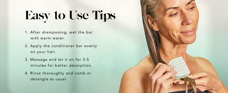 Kitsch Rosemary & Biotin Conditioner Bar – Organic, Vegan, Volumizing, Hydrating, Plastic-Free, Paraben & Sulfate-Free, for Curly & Straight Hair, 2.7 oz