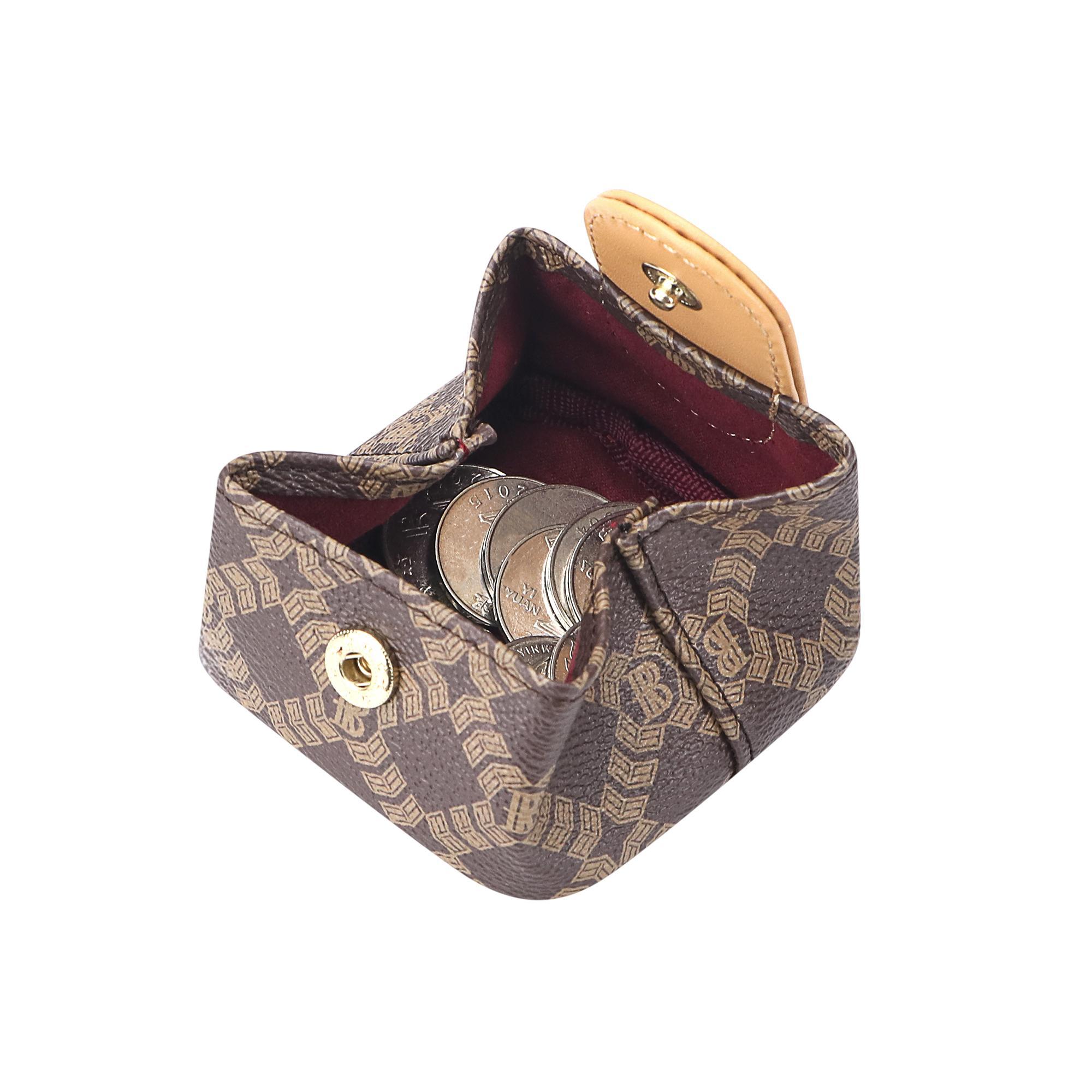 Royal Bagger Mini Lychee Pattern Coin Purse, Solid Color Buckle Key Earphone Storage Bag, Casual Change Pouch for Daily Use 1603 SpringStatements