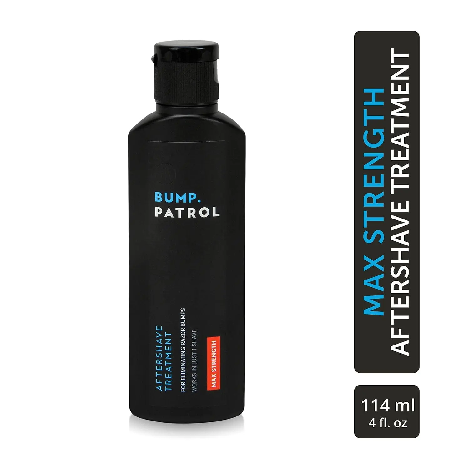 Bump Patrol Maximum Strength Aftershave Treatment - Helps Eliminate Razor Bumps, Razor Burn & Ingrown Hairs - 4 fl oz
