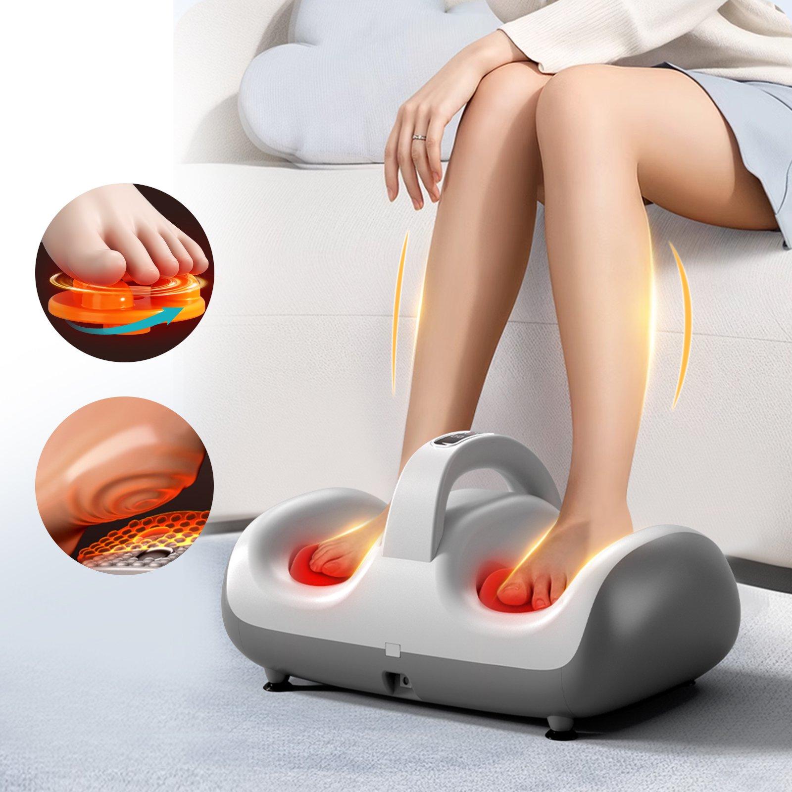 Foot Vibration Massager with Heat Option for Calf and Foot Therapy