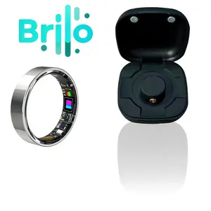 Titanium Smart Wellness Ring - IP68 Waterproof Activity Tracker, Sleep & Fitness Insights, Minimalist Smart Ring Compatible with iOS & Android