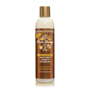 Cream of Nature Pure Honey & Coconut Haircare Blend Leave-In Detangler, 8 oz - Repairs Knots, Boosts Moisture