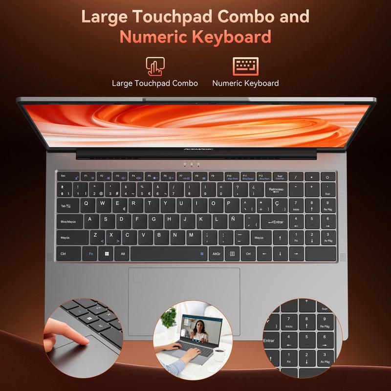 ACEMAGIC LX15PRO Laptop, Ryzen 7 5825U 8-Core (Up to 4.5GHz), 16GB RAM 512GB NVMe SSD, Radeon Vega 8, 15.6" FHD Display, Numeric Keypad, Type-C, Windows 11 Gifts For Business, Office, Home Students Daily Life Christmas Gift US Delivery ACEMAGIC LX15PRO Laptop, Ryzen 7 5825U 8-Core (Up to 4.5GHz), 16GB RAM 512GB NVMe SSD, Radeon Vega 8, 15.6" FHD Display, Numeric Keypad, Type-C, Windows 11 Gifts For Business, Office, Home Students Daily Life Christmas Gift US Delivery