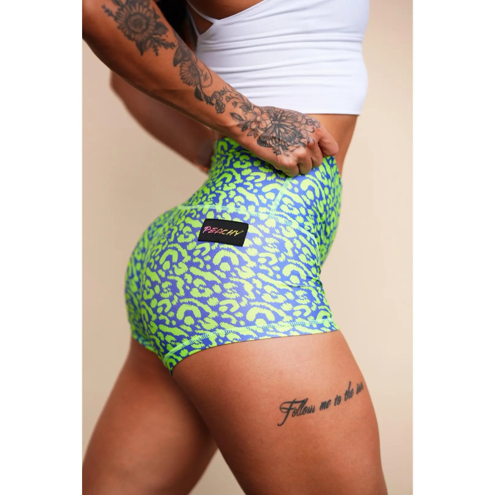 Violet Venom Squat-Proof Gym Shorts