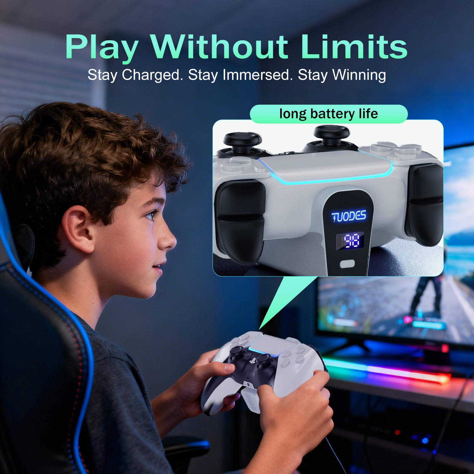 February New Deals PS5 Controller External Battery Pack – 15+ Hours Non ...
