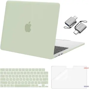 MOSISO Compatible with MacBook Air 13 inch Case M5 2026 M4 2025 M3 M2 2024-2022 A3449 A3240 A3113 A2681, Hard Shell&Keyboard Cover&Screen Film&Type C for MacBook Air 13.6 inch Case