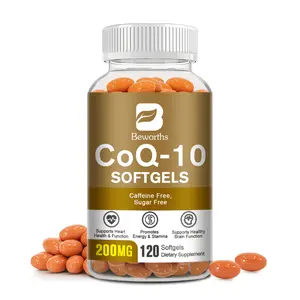 CoQ10 200mg, High Absorption 120 Veggie Capsules, Support Energy, Heart Healthy & Antioxidant
