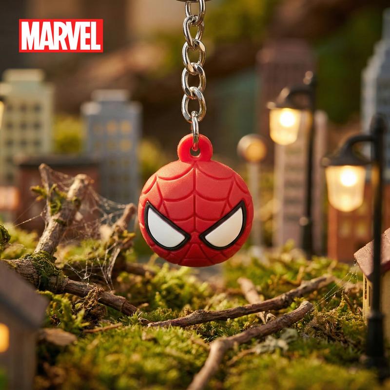 Marvel Officially Licensed PVC Keychain 1PC - Spider-Man, Deadpool & Iron Man - Soft Rubber Keyring Bag Charm & Backpack Accessory