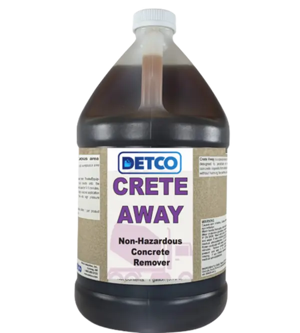 Detco Crete Away Acid-Free Concentrated Liquid Cleaner - Biodegradable, Fume-Free Household Portland Dissolver for Effective Paint and Concrete Residue Stain Removal, Concentrated Cleaner