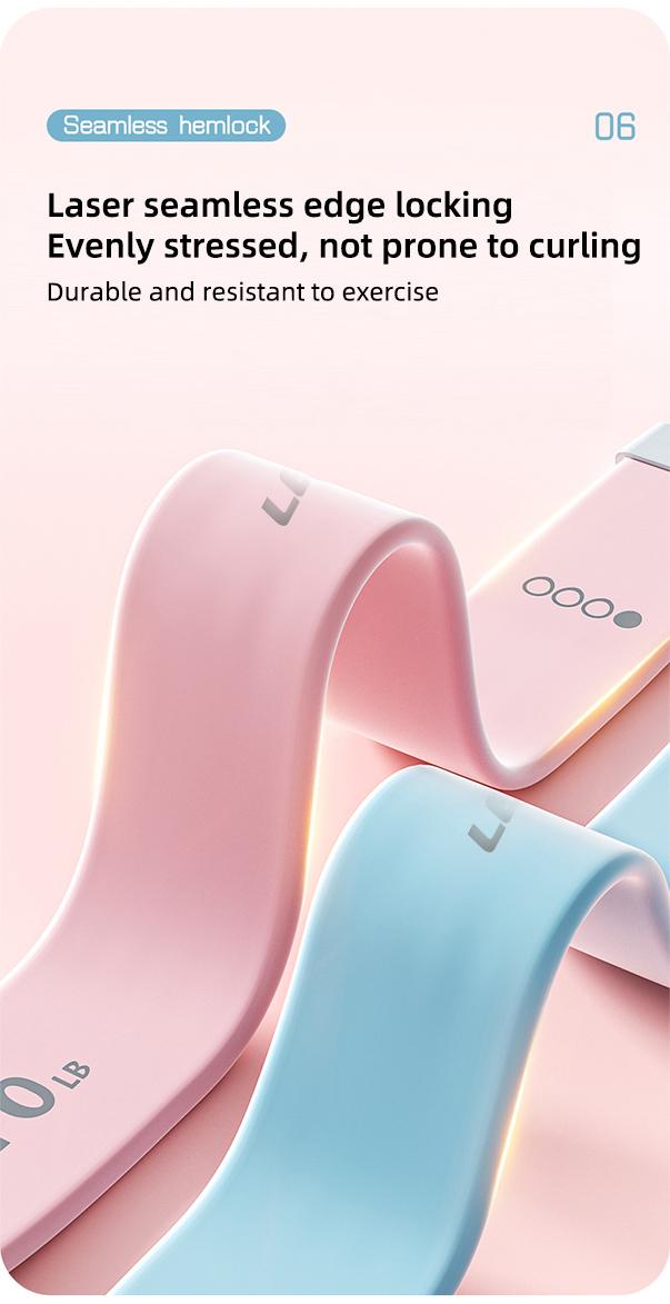 LEXI Multi Level Adjustable Resistance Band 10LB-25LB with Ergonomic Grips for Yoga Stretching Shoulder Training and Home Fitness Shaping