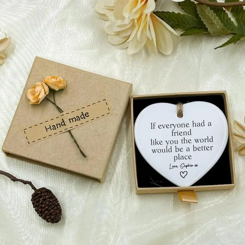 Friendship Gift, If Everyone Had a Friend Like You, Best Friend Gifts, Thank You Gift, Friendship Gift Heart Ornament, Gift for Friend
