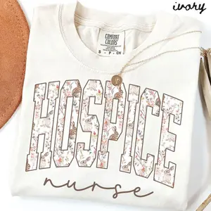 Nurse Coquette Bow Shirt Floral Patchwork Nurse Graphic Tee Cute Healthcare Worker Gift Nursing Student Aesthetic Unisex T-Shirt