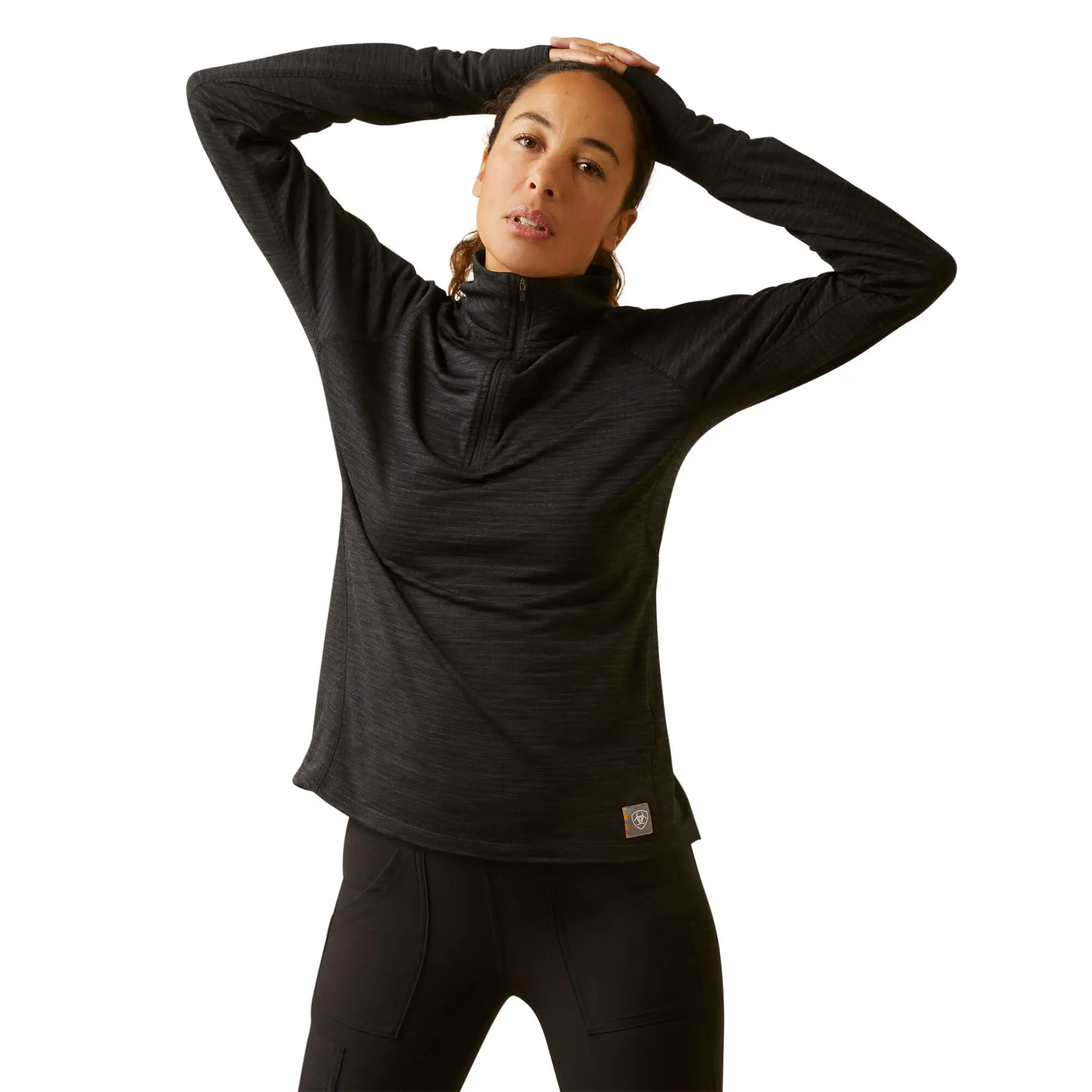 Women's Rebar Gridwork 1/4 Zip Baselayer T-Shirt