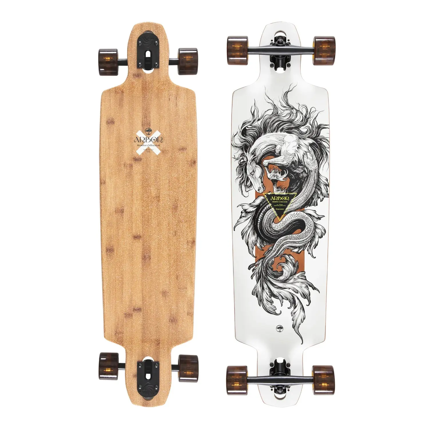 Arbor Longboard Complete Bamboo Dropcruiser K Darmaeva Double Drop 9.75" x 38"
