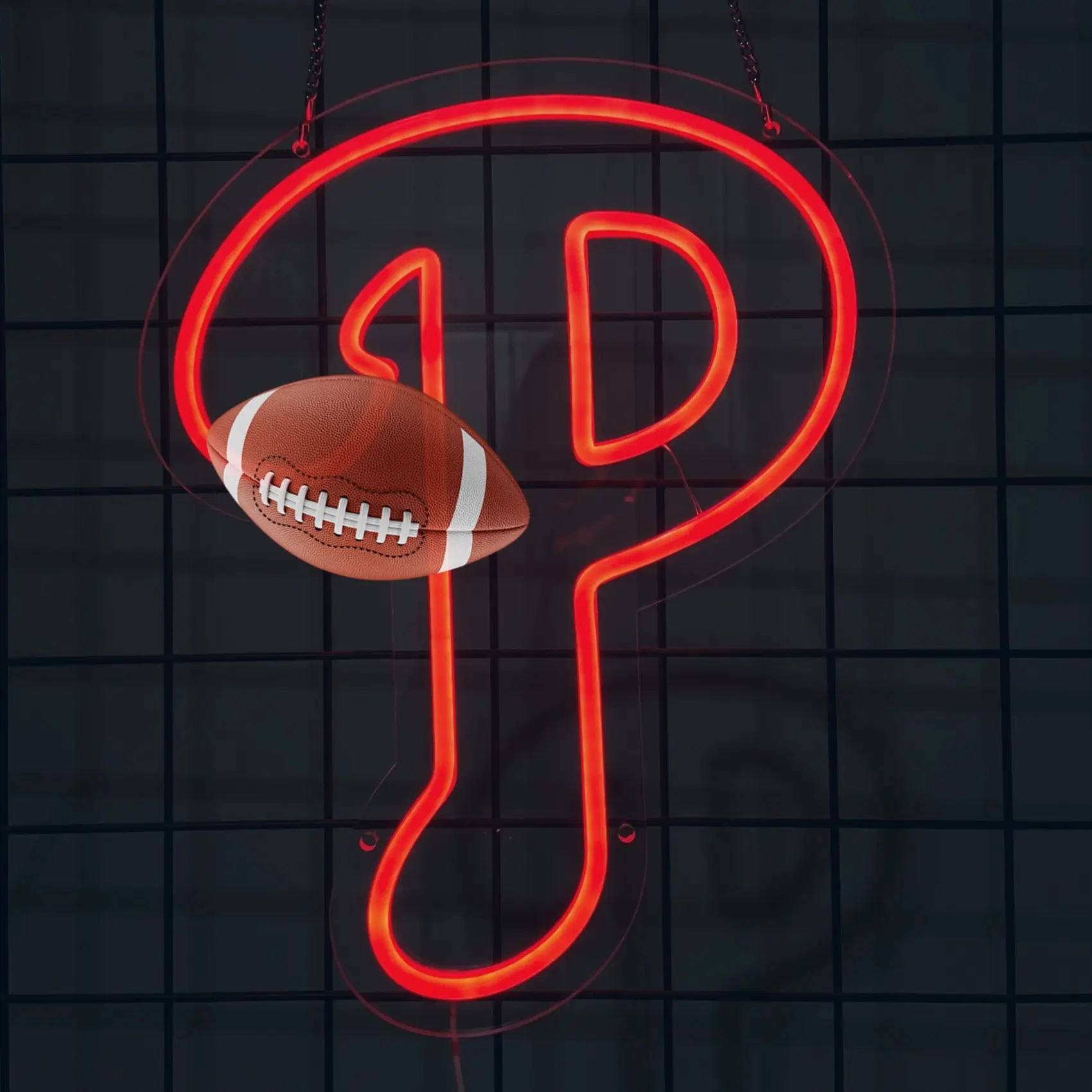 Baseball LED Neon Decoration Lamp - Adjustable Illuminated Logo Lights, Colorful Home Decor Light, Festive & Party Supplies for Home Use