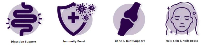 MAJU Purple Chondrus Crispus Sea Moss Capsules (60ct) - Healthcare Edible Supplement Fitness Dietary Bathroom