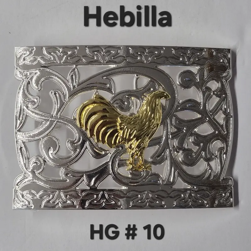 Hebilla alpaca gallo