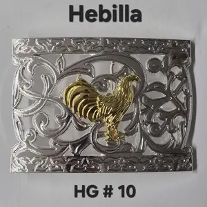 Hebilla alpaca gallo