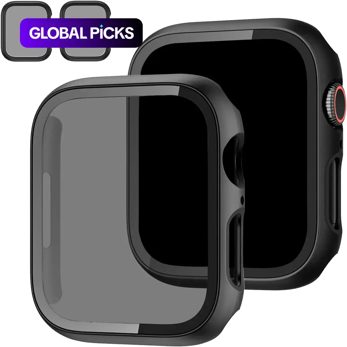 Privacy Screen Watch Case, Smartwatch Accessories, Smart Watch Accessories, Privacy Cover, Anti-Spy 2-in-1 Ultra-Thin Tempered Glass Screen Protector & Case for Apple Watch 38/40/41/42/44/45/46/49 mm, Compatible with Apple Watch Ultra