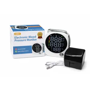 Rechargeable Wrist Blood Pressure with LED Touch Screen, Voice Broadcast & 99x2 Memory — Accurate Home BP Tracking Made Simple,Suitable 5.3 - 7.6 inches