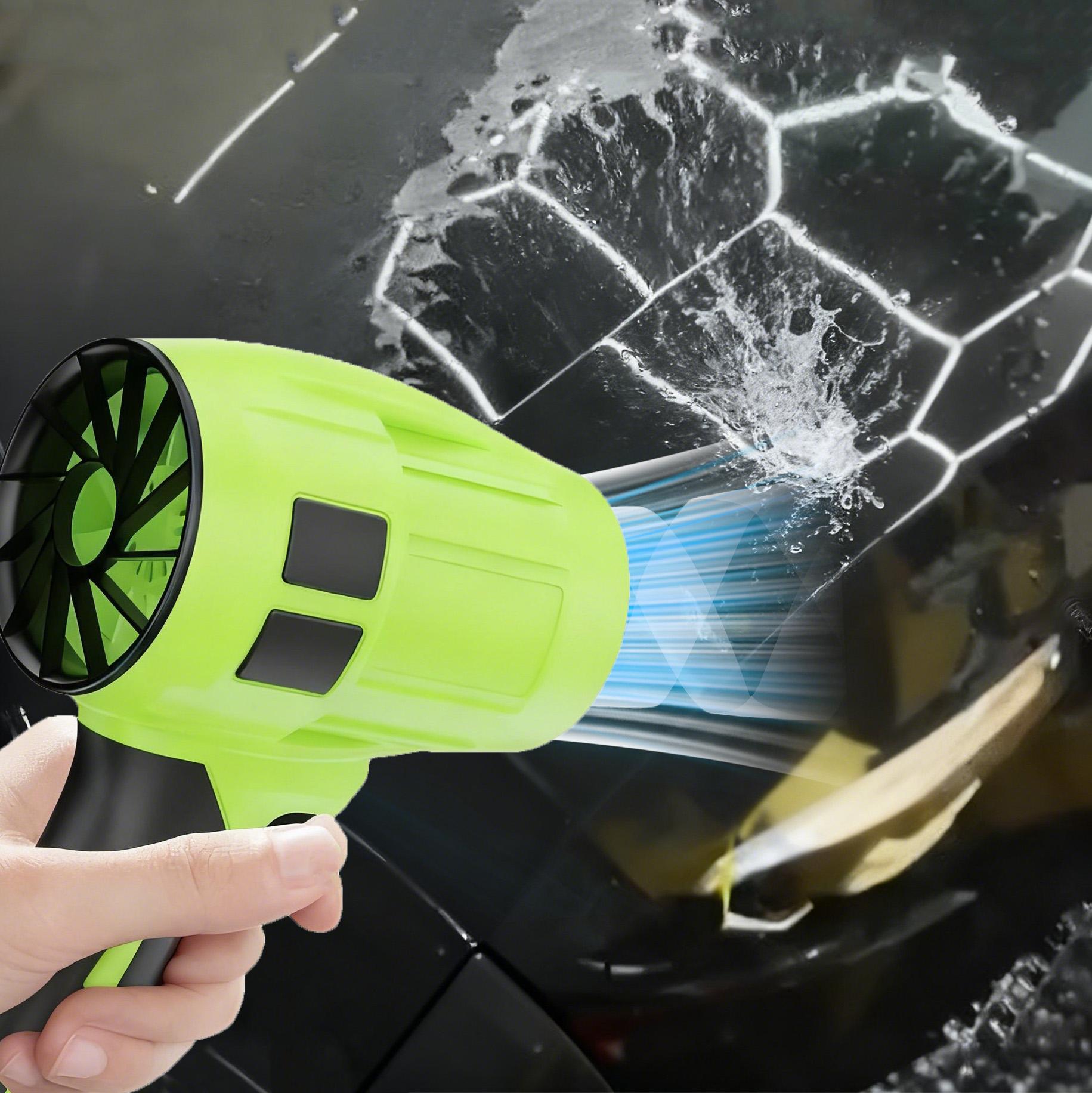 Turbo Jet Blower,Leaf Blower, Violent Turbo Fan, Pure Copper Motor,Car Drying After Wash, Handheld Snow Blower,Cordless Turbo Power Air Duster,Home Improve,Garden Mainte Perfect Christmas & New Year Gift Idea