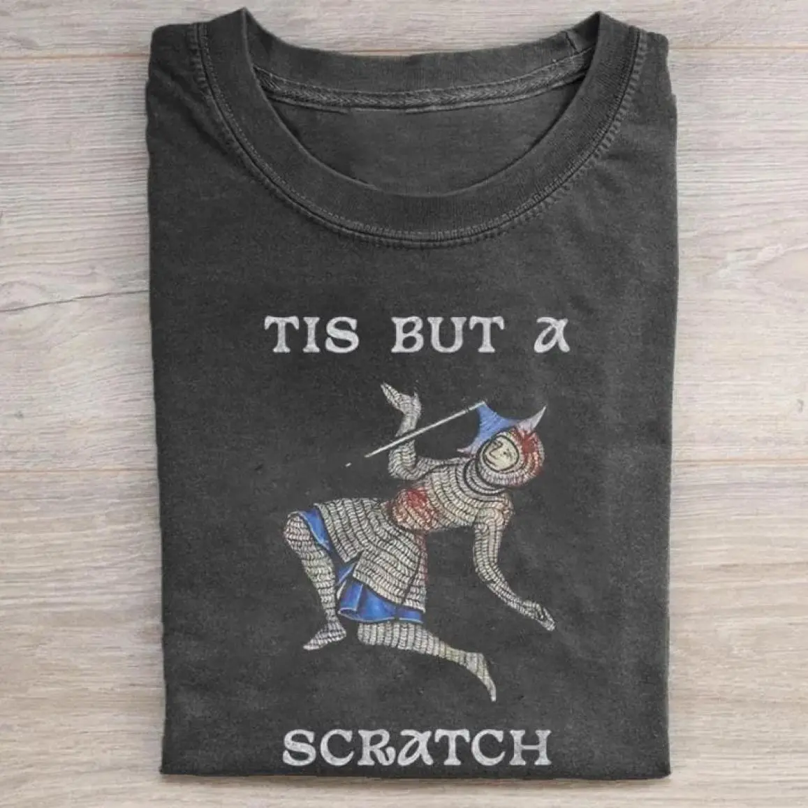 Tis But A Scratch Shirt, Funny Medieval Knight Tee, Monty Python Quote Gift, Vintage Distressed Graphic Shirt, Knight Meme Apparel Geek Gift, Classic Cuts, Always On Point, Trendy Outfits, Stay Ahead of the Game