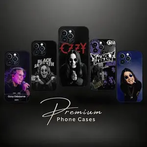 Ozzy Osbourne Inspired Rock Music Phone Compatible with iPhone 11/12/13/14/15/16/17 (Pro Max/Plus) Suitable as a Gift for Friends and Family Soft Silicone Black Cover, Shockproof, Anti-Scratch, Stylish Protective Design