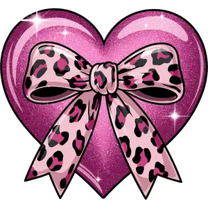 Heart and bow, valentines, heat transfer, press and peel, no shirt, made to order