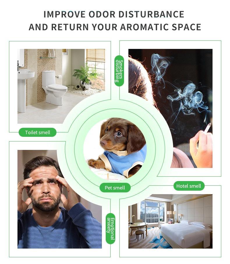 1000sqft Cordless Aroma Diffuser Tall with Night Light Cold-Air Technology Touch Control Rechargeable Battery Natural Oil Diffuser Great Gift for Friend's New Home