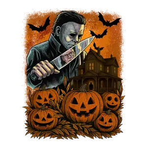 Michael Myers, Halloween, Press-ready, Transfer only, MTO Cricut Easypress Apparel
