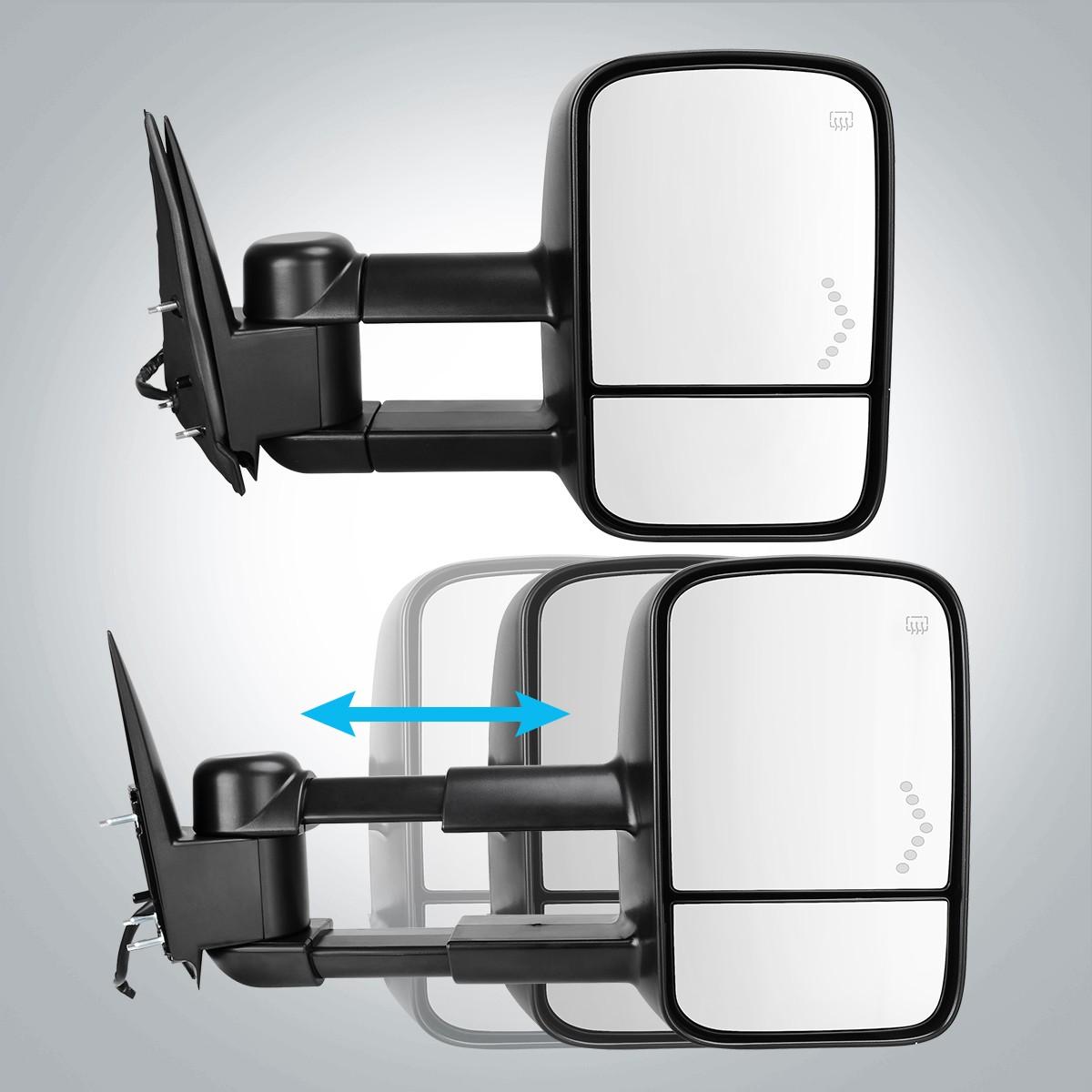 YITAMOTOR Pair Power Heated Tow Mirror for 2003-2006 GMC Sierra Silverado 1500 2500HD 3500 - Heated for Improved Visibility YITAMOTOR Pair Power Heated Tow Mirror for 2003-2006 GMC Sierra Silverado 1500 2500HD 3500 - Heated for Improved Visibility