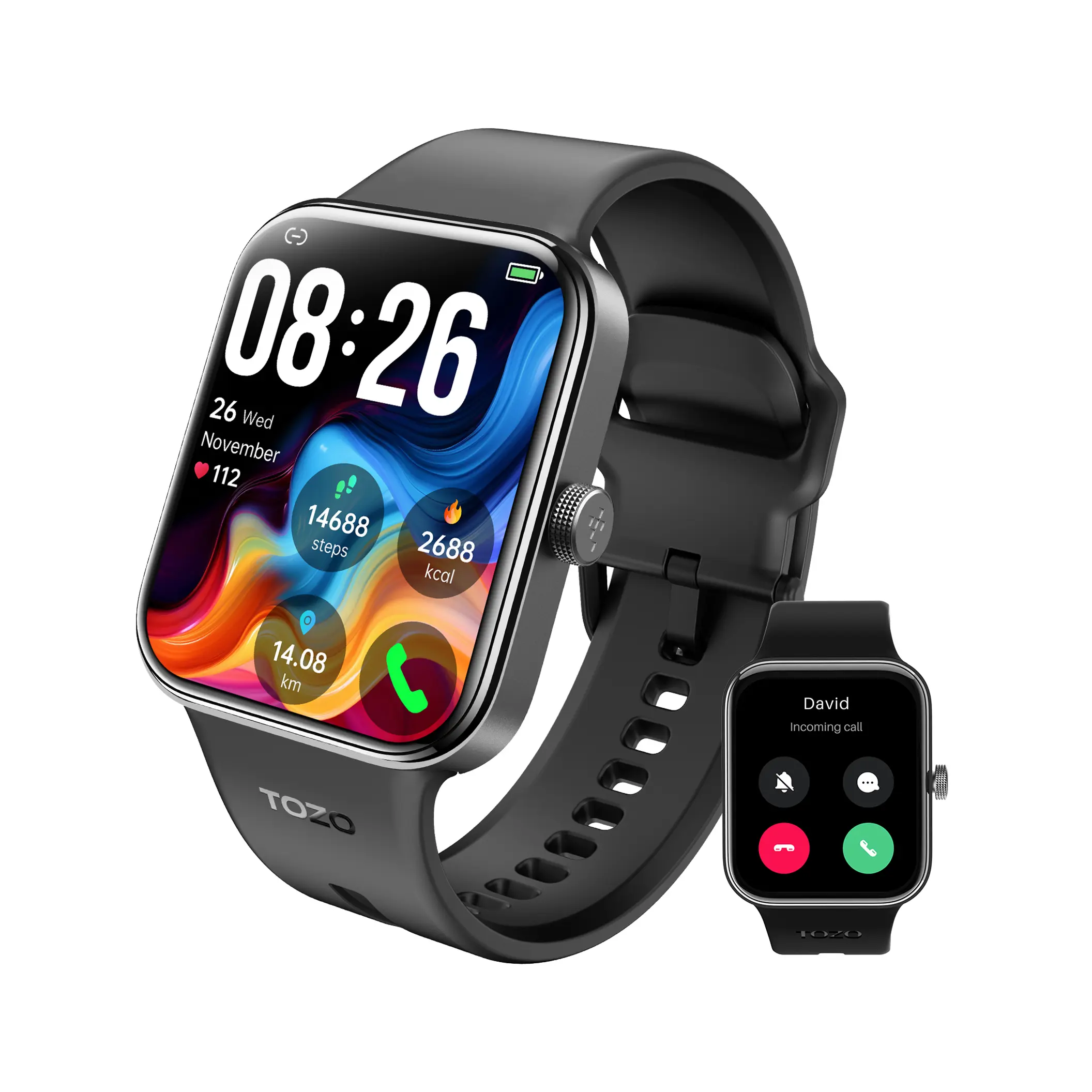 TOZO S4 AcuFit One Smart Watch 1.78" AMOLED Screen for Men Women Devices Wearable Smartphone healthwatch phonewatch waterproof watch FathersDayGift