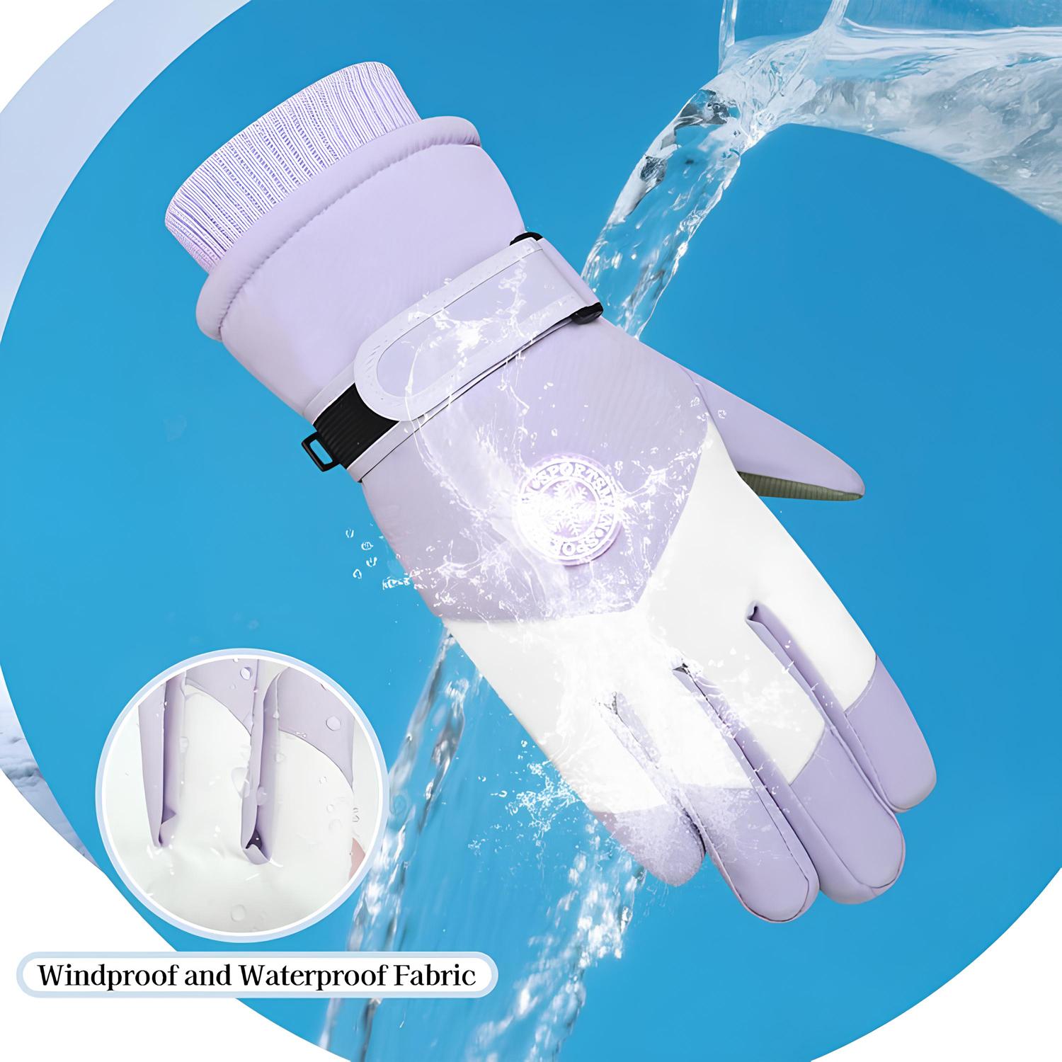 Winter Ski Gloves, Women Men Ski Gloves Thermal Warm Touch Screen,Waterproof Breathable Snowboard Gloves for Cold Weather,Thermal Warm Snow Glove for Skiing Running Cycling Hiking Driving