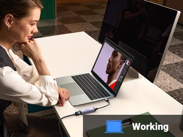 UGREEN USB to Ethernet Adapter, Plug and Play Ethernet Adapter, Aluminium Shell, 1Gbps Gigabit RJ45 to USB 3.0 Network Dongle, Compatible with Nintendo Switch, Laptop, MacBook, Surface Pro, Windows