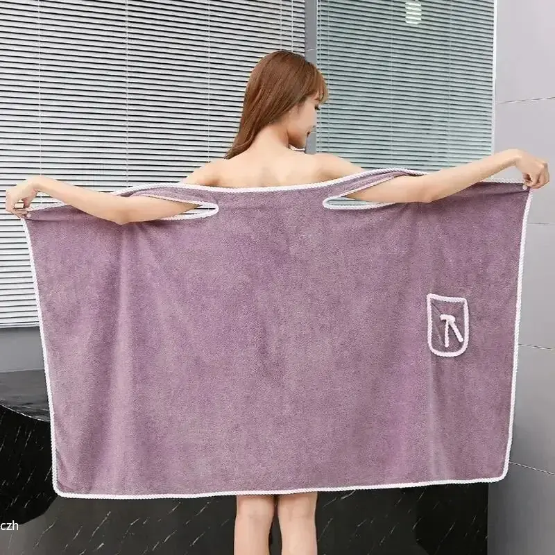 Women's Wearable Quick Drying Towel - 140x85cm Smooth, Breathable, Portable Multipurpose Towel for Beach, Spa, Gym Use