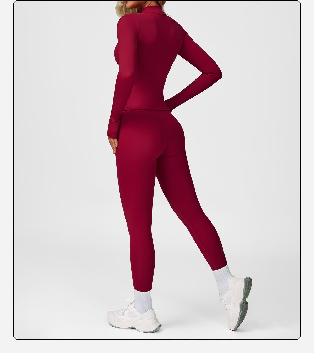 MFVIM Women's Fitness  3-Piece High-Waisted Leggings Top Jacket Gym Yoga Elastic Sports Bra  activewear halter top Set Workout Running Clothes Spring Sportswear Summer Sportswear Sporty Style Outfits SpringStatements