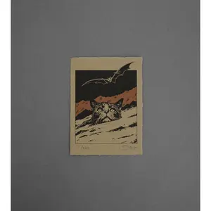 River Cat  - High-Quality Print