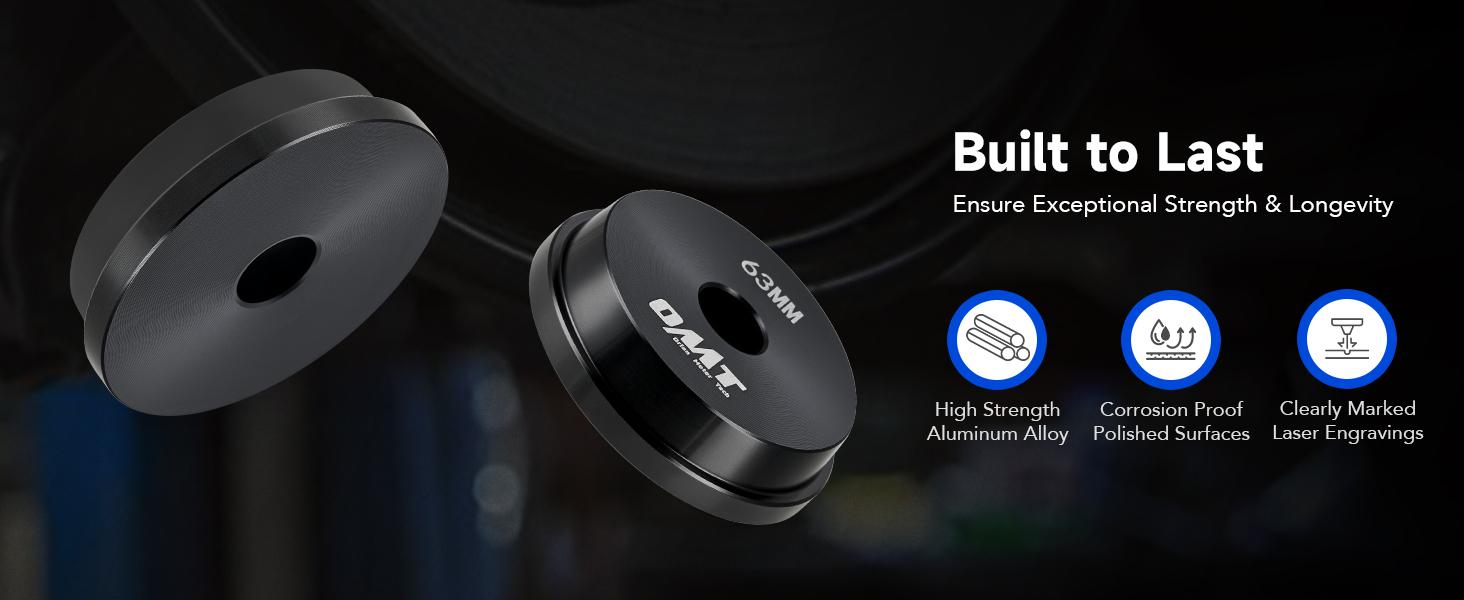 OMT Bearing Press Kit,10pc Bearing Race and Seal Driver Set with Seal Driver and 9 Bearing Adapters,Seal Installer Bearing Driver Kit for Bearing Installation, 39.5-81mm Silver/Black/Multicolor, Limited Time Deal,for Automotive Wheel Hubs