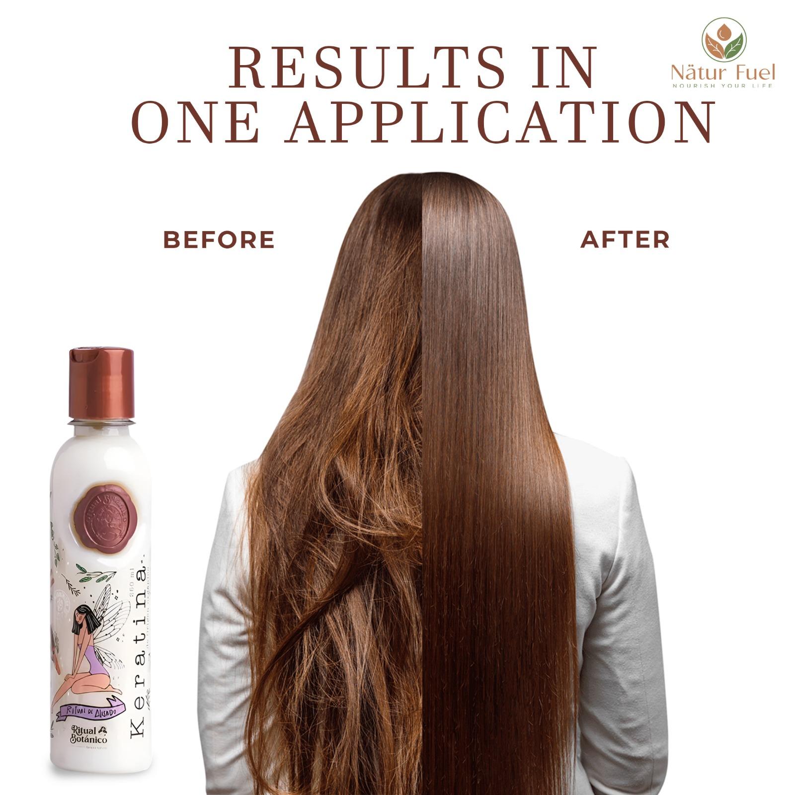 Keratina Ritual Botanico Organic Keratin | Hair Smoothing & Straightening Treatment | Formaldehyde-Free Hair Botox | Infused with 12 Natural Oils for Shine, Softness & Nourishment
