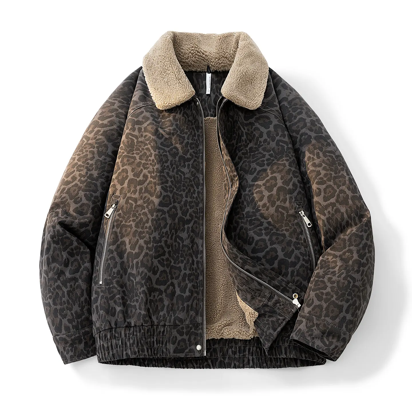 stussy leopard mesh zip jacket - TikTok Shop