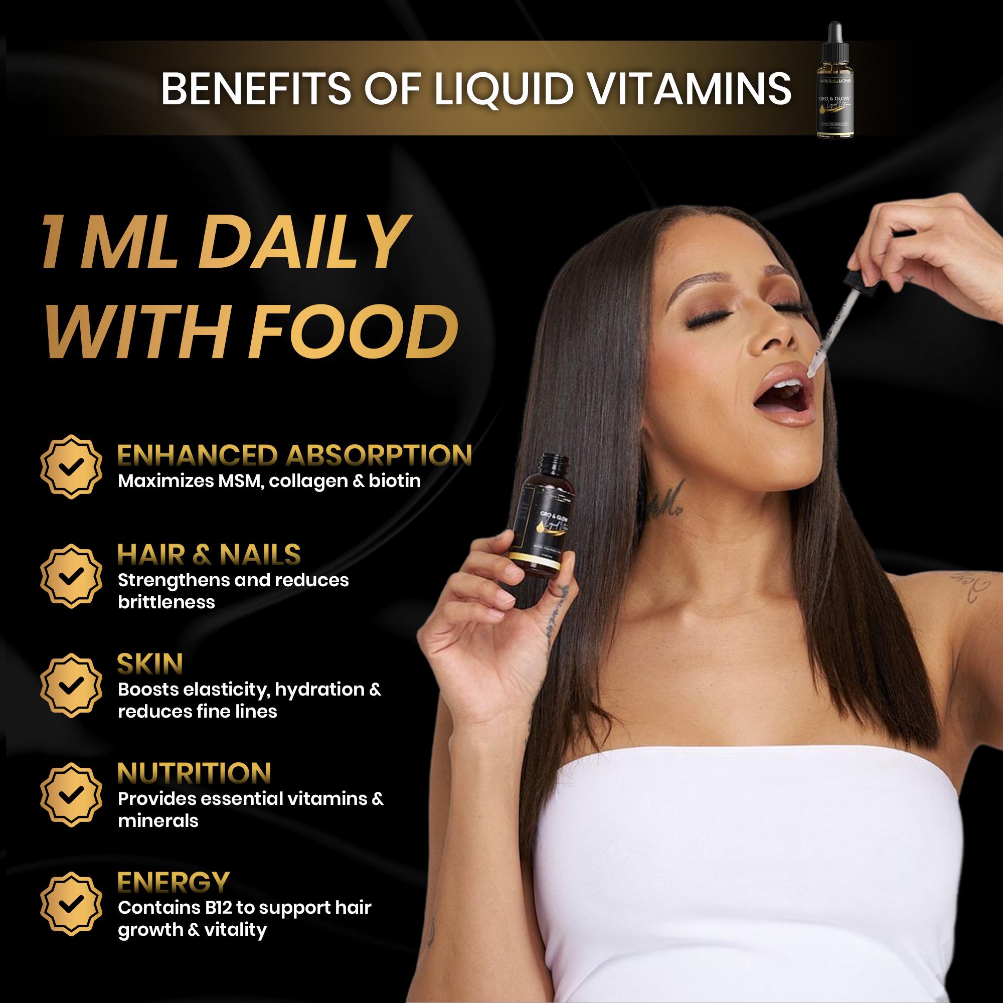 BASK AND LATHER Scalp Stimulator Hair Growth Oil - Lightweight Rosemary & Mint Blend for Thicker, Fuller Hair, Alopecia Support & Hair Regrowth