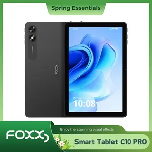 【C10pro】(FREE SIM CARD) FOXXD Unlocked Android 15  All-in-One Smart Tablet with Phone Function – 10.1" HD Display, 8MP Camera, 4GB+64GB, MediaTek Quad-Core, 5000mAh Battery, Bluetooth, Ideal for Studying, Work, Gaming & Watching Videos ，Top gift pick