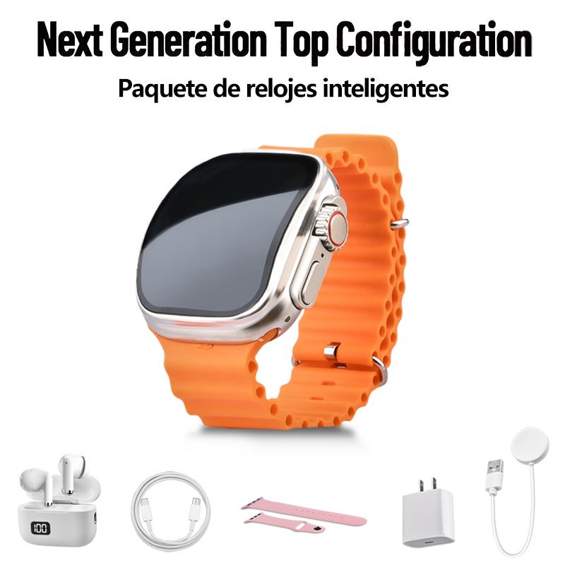 Smartwatch Set: Smartwatch, Bluetooth headphones, 20W fast charger, Type-C cable, adapter, and audio support—compact and portable. Headphone device. Wearable Smartphone Chargeable Smartwatch Set: Smartwatch, Bluetooth headphones, 20W fast charger, Type-C cable, adapter, and audio support—compact and portable. Headphone device. Wearable Smartphone Chargeable