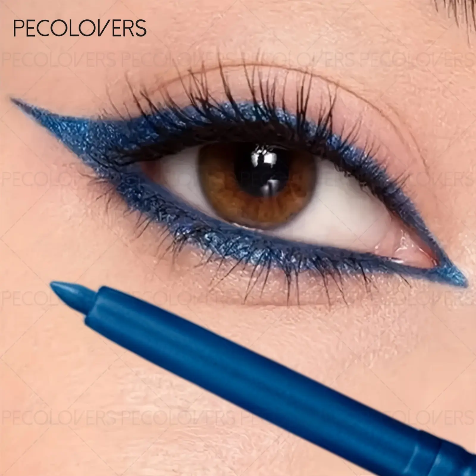 1pc Long-Lasting Waterproof Blue Eyeliner Pencil - Smudge-Proof, Sweat-Resistant, Easy-To-Apply，Quick-Dry，More Vibrant Colors For Bold，Stylish Eye Makeup, Eye Makeup Product, Eye Pencils, Cosmetic Eyeliner Stick, Eye Makeup Supplies