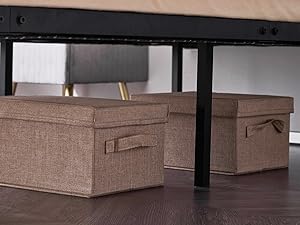 VINGLI Twin Floating Bed Frame with USB Charging Station/LED Lights, 14'' Platform Bed Frame Twin Size Heavy Duty Metal Bed, No Box Spring Needed,Black