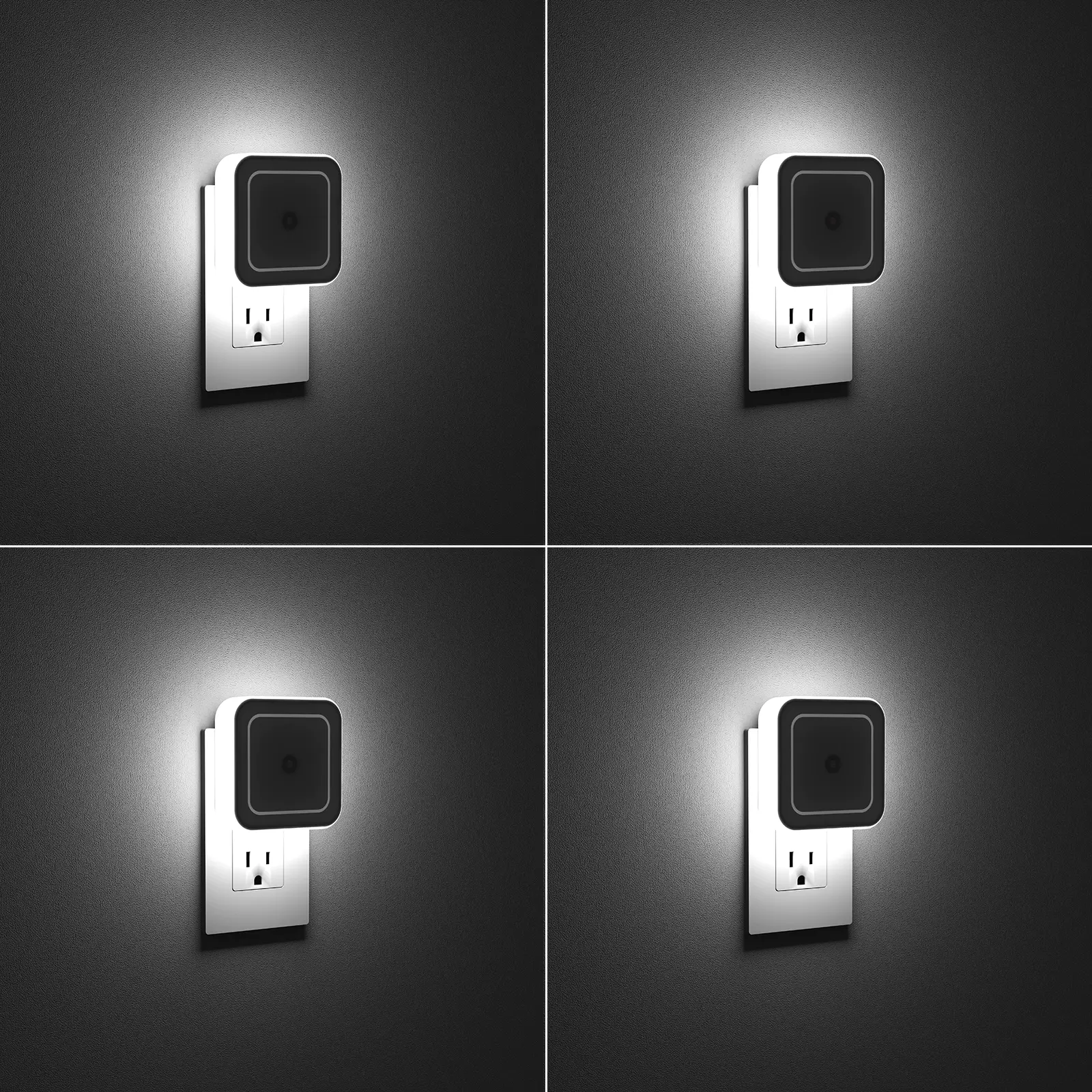 Night Light, Night Lights Plug into Wall 4-Pack, Dusk to Dawn Nightlight, Plug in Night Light Led Night Lights for Bedroom, Bathroom, Hallway Warm White Home Lighting