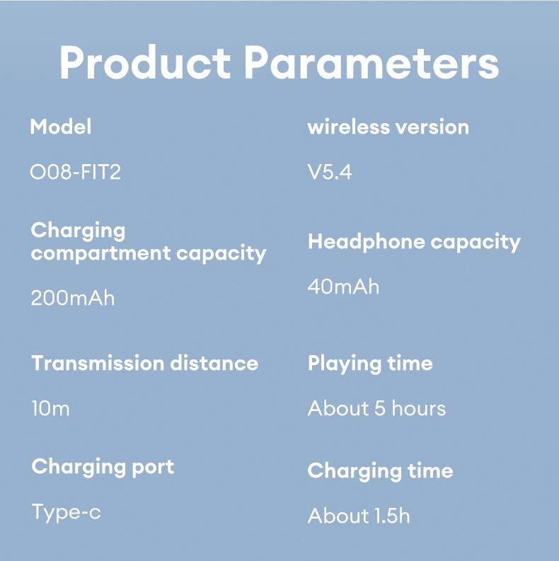 PAXA KC09 OWS Electronic Wireless Bluetooth Earbud Headset with 2025 New Bluetooth 6.0 for Faster, More Stable Connection & Lower Power Use, Comfortable & Luxurious Sound for Music & Phone Calls