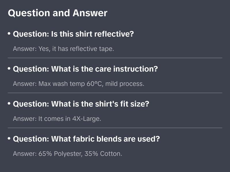 F124 Mens Reflective Iona Xtra Short Sleeve Work Shirt Navy, 4X-Large